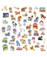 12879 50 Pegatinas Grandes - Granja