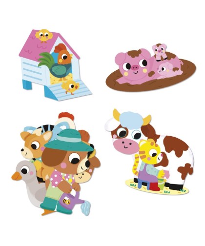 12880 50 Pegatinas Grandes - Granja