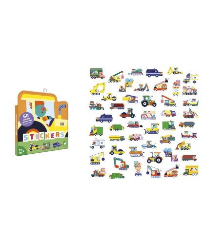 12886 50 Pegatinas Grandes - Vehiculos