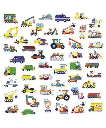 12887 50 Pegatinas Grandes - Vehiculos