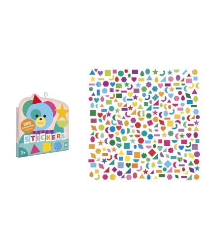 12894 300 Pegatinas - Formas Geometricas