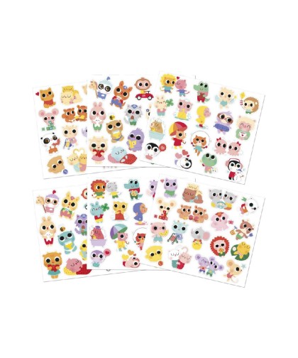 12902 100 Pegatinas - Bebes Animales