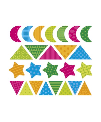 12916 150 Pegatinas - Formas Geometricas