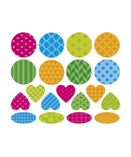 12917 150 Pegatinas - Formas Geometricas