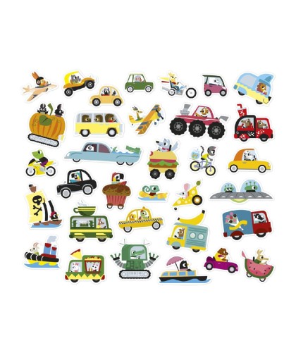 12933 200 Pegatinas - Vehiculos