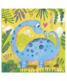 12996 Tarjeta Puzle Mama Dinosaurio y Su Bebe