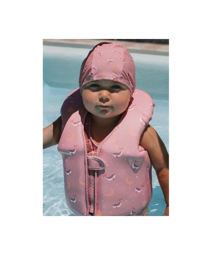 13031 Chaleco Flotador Aprendizaje Whale Pink