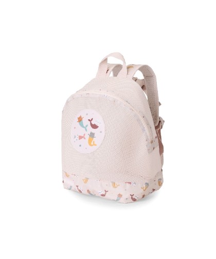 13054 Mochila Infantil Antiarena Mermaid Cats