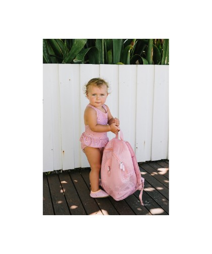13058 Mochila Infantil Antiarena Whale Pink