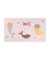 13084 Toalla Playa Microfibra Mermaid Cats