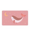 13087 Toalla Playa Microfibra Whale Pink