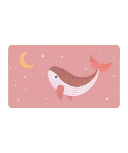 13090 Toalla Playa Microfibra Whale Pink