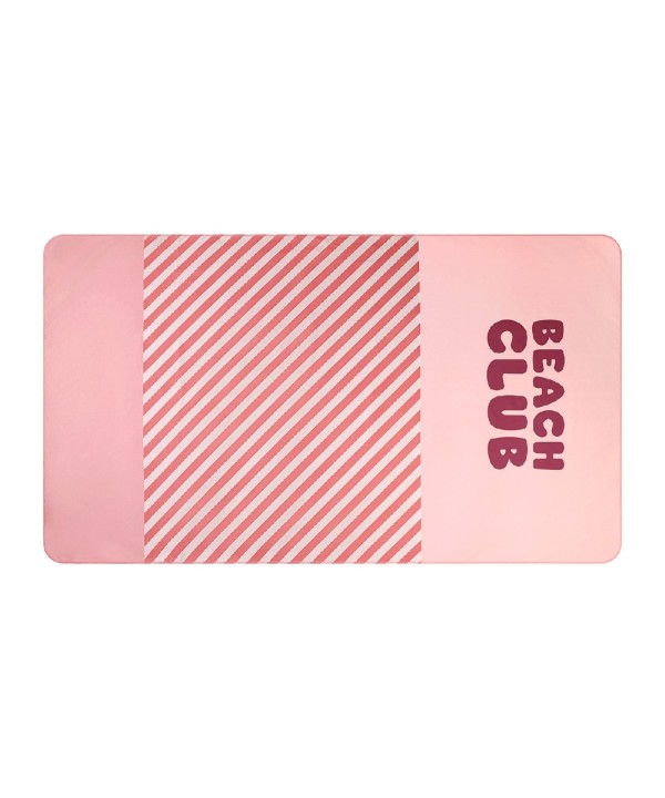 13091 Toalla Playa Microfibra Stripes Bloom Blush