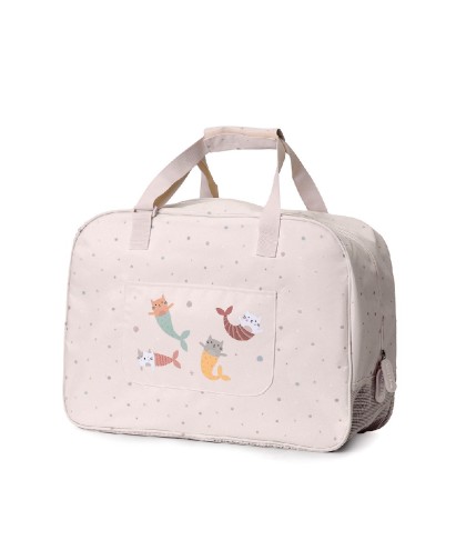 13100 Bolso de Playa con Rejilla Mermaid Cats