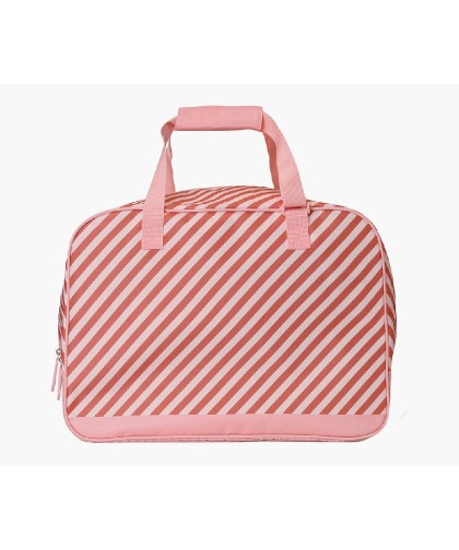13104 Bolso de Playa con Rejilla Stripes Bloom Blush