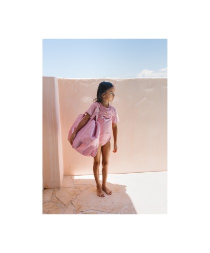 13109 Bolso de Playa con Rejilla Whale Pink