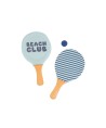 13115 Palas de Playa Neopreno Stripes Blues Beyond con Pelota