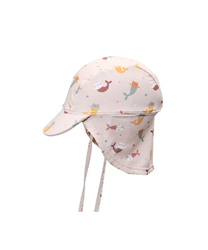 13530 Gorro Playa Bebé Mermaid Cats