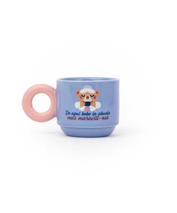 13651 Taza apilable - De aquí bebe la abuela más maravillosa