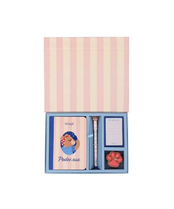 13657 Kit de libreta A6 + boli borrable Bo-Bo + vela + to-do list - Poder-osa