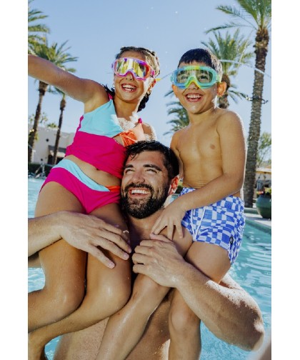 13898 Gafas de Natacion Holograma Cyber Green