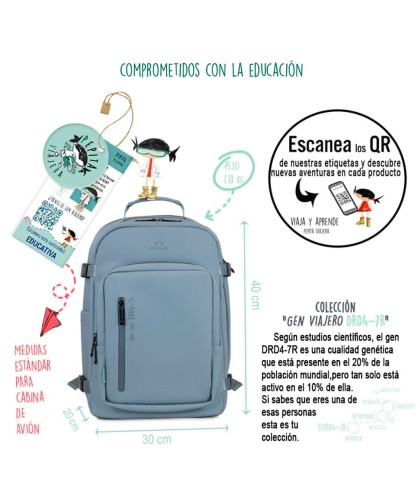 14169 Mochila Cabina DRD4-7R Azul