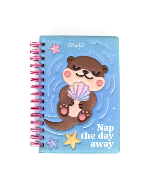 14213 Libreta A5 con squishy Lazy nutria - Nap the day away
