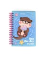 14213 Libreta A5 con squishy Lazy nutria - Nap the day away
