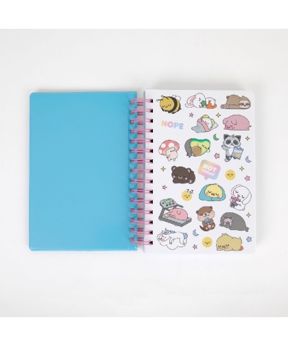 14214 Libreta A5 con squishy Lazy nutria - Nap the day away