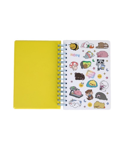 14222 Libreta A5 con squishy Lazy mapache - Let´s take it easy