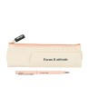14226 Set de escritura beige - Focus y attitud