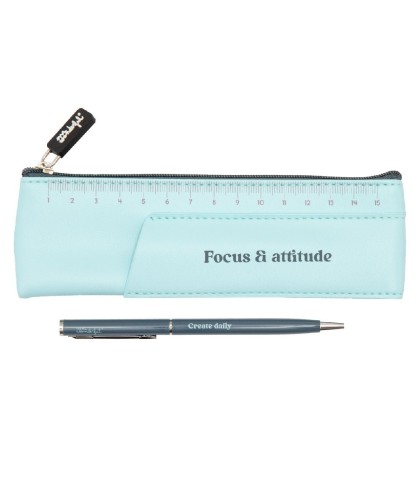 14233 Set de escritura azul - Focus  attitude