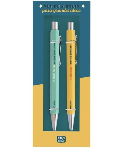 14284 Set de 2 bolis para grandes ideas
