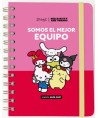 14450 Agenda 2026-27 Hello Kitty Friends x Mr. Wonderful Semanal - Somos el mejor equipo