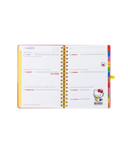 14466 Agenda 2026-27 Hello Kitty Friends x Mr. Wonderful Semanal - Somos el mejor equipo