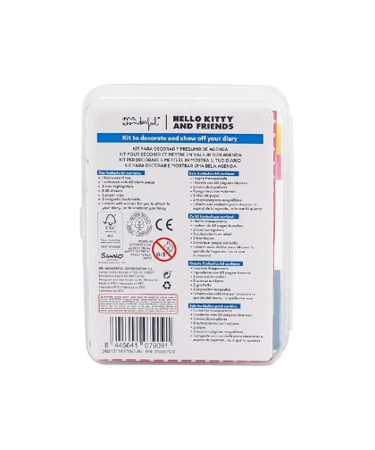 14506 Kit para decorar tu agenda Hello Kitty