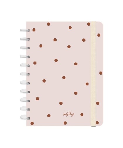 14633 Libreta A4 Lunares estampado