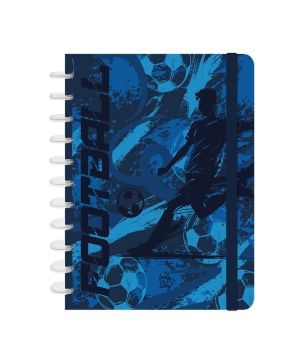 14647 Libreta A4 Futbol Azul