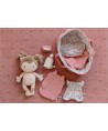 14695 Bebe Rosa con canastilla
