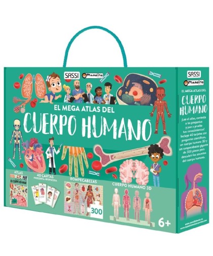 14761 El mega atlas del cuerpo humano 300Pcs +6 Años