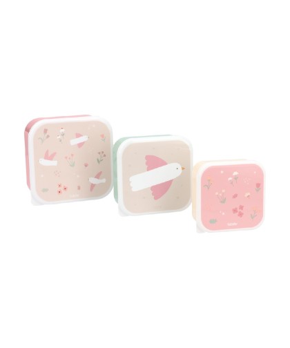 14907 3 Cajas Almuerzo Blossom Birds