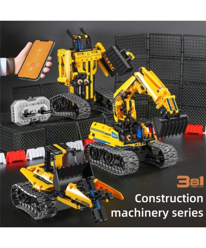 15061 iMMaster Grúa y robot radio control 3 en 1 - 430 pzas.