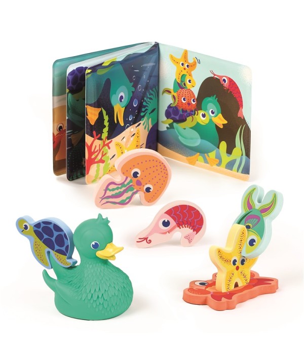 15215 Conjunto para baño libro y animales