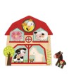 15374 Puzzle Encajable Sonido Animales Granja