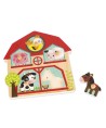 15376 Puzzle Encajable Sonido Animales Granja