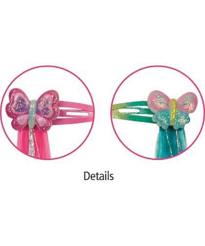 15954 Clips para el pelo con tiras brilliantes