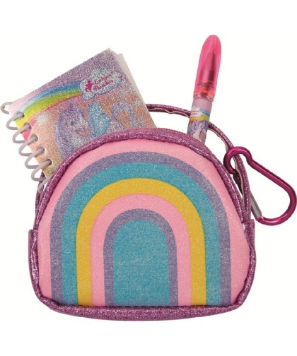 15969 Mini bolsa con set de escritura Unicornio