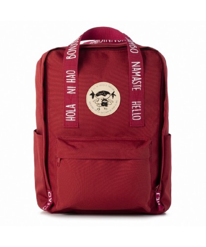 16061 Mochila saludos del mundo ¡Viájame! Roja