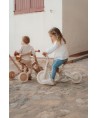 16178 Triciclo con Barra Blanco Flores