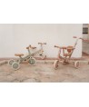 16179 Triciclo con Barra Blanco Flores